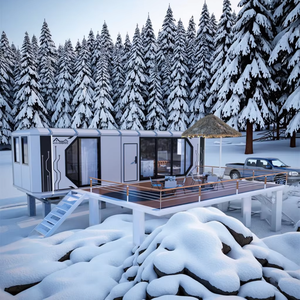 Patio trasero Nanny Quarters Espacio <span class=keywords><strong>de</strong></span> vida privado para <span class=keywords><strong>cuidador</strong></span> Cápsula espacial <span class=keywords><strong>de</strong></span> lujo Diseño futurista para el hogar con sistema <span class=keywords><strong>de</strong></span> control inteligente - Product Image 1