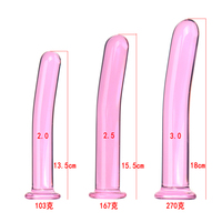 Dildo en verre borosilicate de haute qualité, baguette de massage incurvée, sûr pour le corps, masseur de point G en cristal, jouets sexuels pour adultes