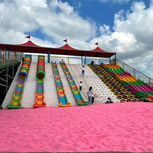 레인보우 슬라이드 7 색 슬라이드 인터넷-유명한 야외 경관 스케이트 무동력 놀이 장비 판매 - Product Image 5