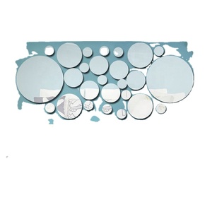 Espejo Decorativo Geométrico Circular 3D, Adhesivo Removible para Pared, Accesorios de Decoración para el Hogar, Espejo Redondo - Product Image 2