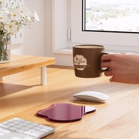 Support à boissons transparent en acrylique pour bureau, en forme de nuage, pour tasse à café, multifonctionnel pour salon et supermarché