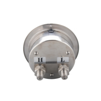 Manomètre antiseismique en acier inoxydable rempli de glycérine avec plage de mesure de 0,1 à 100 MPa, certifié ISO/TUV/CE, garantie de 3 ans