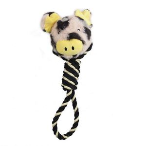 Nuevo Juguete Masticable para Perros con Forma de Cerdo, Juguete de Cuerda con Nudos Resistente para Mascotas - Product Image 1