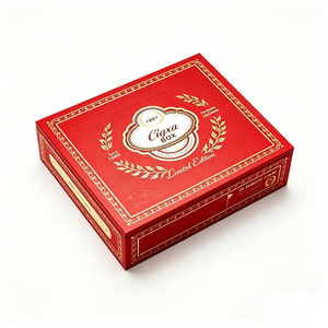 Boîte d'emballage en carton personnalisée anti-contrefaçon avec estampage à chaud pour cigares - Product Image 5