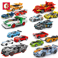 Sembo Block 607001-607076 Kit de Briques de Voiture à Remontage Miniature Éducatif pour Enfants, Jouets de Construction pour Enfants