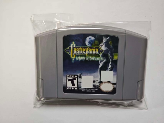 Castlevania Legacy of Darkness Video Game Card for 64 Bit Game Cartridge US NTSC Version English