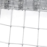 Valla para Ganado con Marco de Acero Galvanizado de 4'x328', Duradera y Fácil de Montar, Protección para Animales en Exteriores
