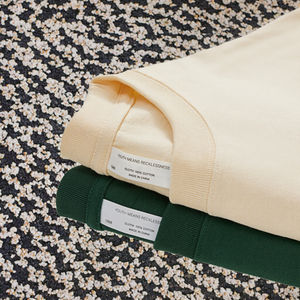 300gsm High Quality Custom Mercerised <b>T</b>-<b>shirt</b> Neck Solid Color <b>Muscle</b> Oversized <b>T</b> <b>Shirt</b> 100% Cotton Men Letter Eco-Friendly - Product Image 3