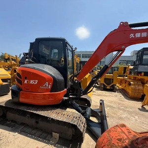 Kubota เครื่องขุด KX163 6ตัน Kx163-5มือสองพร้อมแผ่นยางและคลิปนิ้วหัวแม่มือสภาพดีเยี่ยมใช้งานง่าย - Product Image 5