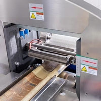 Ligne d'emballage automatique pour biscuits, pains, gâteaux de lune, gaufrettes et chocolats – Machine d'alimentation et d'emballage