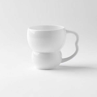 Vaisselle de restaurant écologique en porcelaine blanche pure, design personnalisé, service à thé en porcelaine fine en forme de gourde