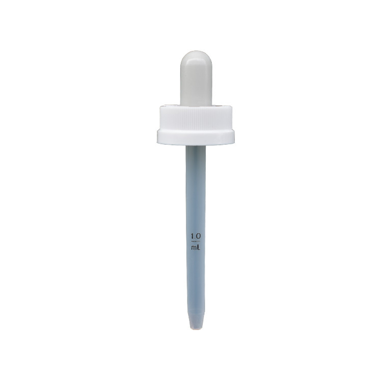 1 ml plastic cap minoxidil dropper, child resistant dropper cap