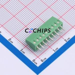 1725724 Screw Terminal Block Through hole Component (THT),P=2.54mm Connector 2.54mm Green 9P 1 - Product Image 2