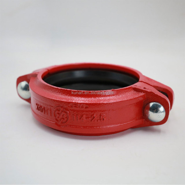Kunan High Quality Ductile Iron Grooved Rigid Coupling Pipe Fittings for Fire Fighting System Fire protection Pipe Connection