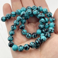 4mm 6mm 8mm 10mm Turquoise Ronde Perles Lâches Vert Bleu Blanc Howlite Synthétique Turquoise Pierre Lâche Pour DIY Fabrication de Bijoux