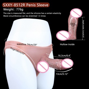 ของเล่นทางเพศแบบสวมใส่ได้ FAAK Strapon Hollow Dildo ทำจากซิลิโคน พร้อมกางเกงในสำหรับผู้ชาย ช่วยเพิ่มขนาดอวัยวะเพศชายและชะลอการหลั่ง - Product Image 6