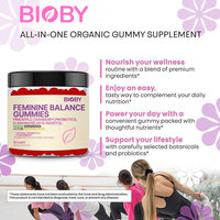 Bioby OEM Private Label Permen Kunyah Probiotik Penyeimbang Kewanitaan D-Mannose Cranberry Nanas Pendukung pH Vagina dan Saluran Kemih