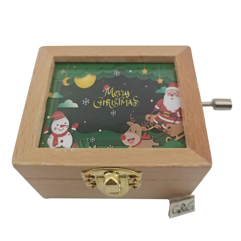 Hand-crank Christmas Collection Custom Music Box