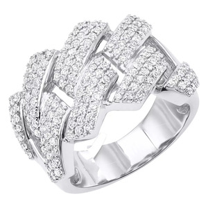 Unique Design Trendy Women's Solid 925 Sterling Silver Moissanite Stone Cluster Setting Rose Gold Plated Third Party <b>Ring</b> - Product Image 3