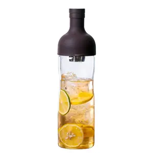 Neueste heiße High Boro silicate Glass Tea Infuser Wasser flasche mit Edelstahls ieb tragbare Cold Brew Kaffee maschine