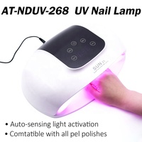 Lampe UV LED professionnelle 298W pour le séchage des ongles, 72 perles lumineuses, grand espace intérieur, minuterie automatique, sécheuse à gel pour salon et domicile