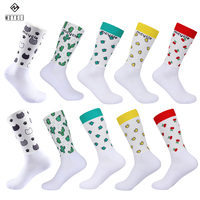 Mcycle Chaussettes de vélo en polyester 100% avec logo personnalisé Chaussettes de cyclisme Aero Impression numérique Motif bas pour chaussettes de sport d'été