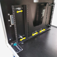 19 pouces 19 "2U 4U 6U 8U 10U 12U 14U 16U Amplificateur Slam Couvercle Pile Rack Poche Porte Coulissante Empilable Outil Vol Route Cas