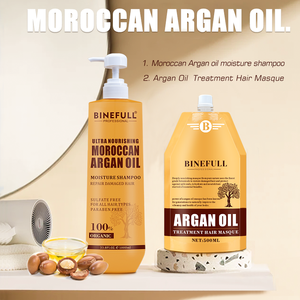 Mascarilla Capilar Profesional 2 en 1 con Jengibre y Aceite de Argán, Hidratante y Suavizante con Queratina, Tratamiento en Formato Colgante, Crema Nutritiva con Leche de Vaca - Product Image 6