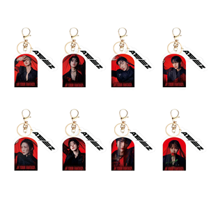 ATEEZ KPOP Idol Group World <span class=keywords><strong>Tour</strong></span> Fantasy porte-clés en plastique porte-clés acrylique porte-clés photo numérique - Product Image 2