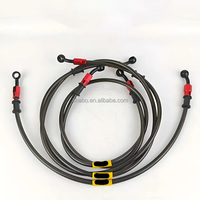 Tuyaux de frein tressés en acier pour motos, VTT et scooters, longueur personnalisée de 300 mm à 2500 mm