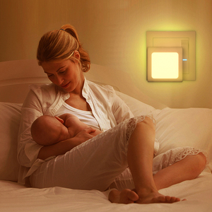 Custom Square LED Warm White Night <b>Light</b> 2700K with <b>Light</b> <b>Sensor</b> Stepless Dimming <b>Indoor</b> Lighting - Product Image 5