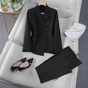 Abito all'ingrosso donna ufficio affari donna abbigliamento da lavoro monopetto vestito elegante Blazer tailleur - Product Image 4