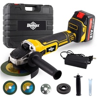 Kit de meuleuse d'angle électrique à batterie lithium-ion 21V, meuleuse d'angle sans fil portable de 125 mm pour usage industriel
