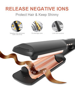 Chuyên Nghiệp Tóc Curler Tự Nhiên Lớn Lọn Tóc Lượn Sóng <span class=keywords><strong>Curling</strong></span> Sắt Nàng Tiên Cá Chất Lượng Cao Phẳng Sắt Với Biểu Tượng Tùy Chỉnh Ép - Product Image 5