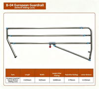 Support médical pliable en acier inoxydable 201, réglable multi-angles, pour lit d'hôpital