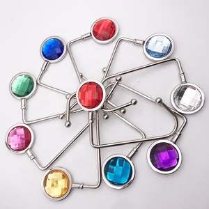 2024 nouveau produit crochet de table de cintre de sac en métal cristal - Product Image 1