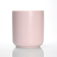Pots et couvercles en céramique pour la fabrication de bougies Pots et supports de bougies en céramique de 8.5oz avec couvercles en métal pour bouteille de diffuseur de bougies