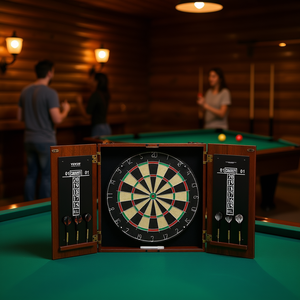 Ensemble de fléchettes avec armoire Vevor, pointes en acier, taille officielle, double porte, design durable pour adultes - Product Image 2