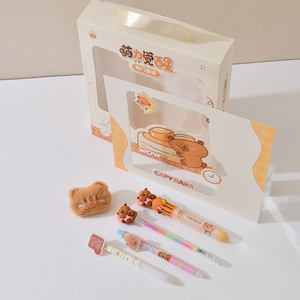 Chenxi Mengli ensemble <span class=keywords><strong>de</strong></span> papeterie d'éveil stylos à bille en plastique crayons <span class=keywords><strong>de</strong></span> couleur effaçables boîte-cadeau stylos neutres pour les étudiants pour - Product Image 4