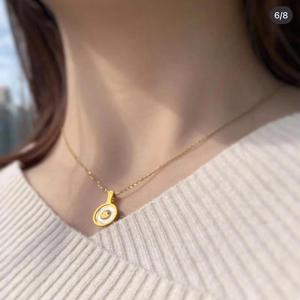 Cute Egg Pendant <b>Necklace</b> Gold Plated Zinc Alloy 3D Food Design For Women Gift Jewelry Fashion <b>Statement</b> Piece - Product Image 3