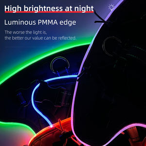 Tipo-C Rodada Fibra Óptica Brilhante Borda <span class=keywords><strong>Pet</strong></span> Harness Elegante <span class=keywords><strong>Pet</strong></span> Roupas com Design Original - Product Image 6