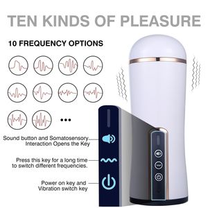 Copa masturbadora masculina automática, masturbación potente con vibración, pene, Vagina Real, bolsillo eléctrico, juguete sexual para hombres - Product Image 5