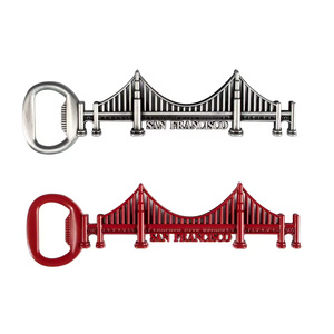 Personalizado <span class=keywords><strong>San</strong></span> <span class=keywords><strong>Francisco</strong></span> Golden Gate Bridge 3D Metal Tourist Souvenirs Nevera Imán Abrebotellas - Product Image 4