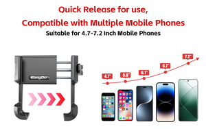 <span class=keywords><strong>Support</strong></span> de téléphone pour vélo EasyDo 3 en 1 compatible avec le phare de vélo, la caméra d'<span class=keywords><strong>action</strong></span> et le <span class=keywords><strong>support</strong></span> de téléphone pour vélo - Product Image 4