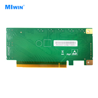 Kartu Riser GPU PCIe 4.0 Kustom, Kartu Adaptor GPU 1* PCIe 4.0 X16 ke 2* SFF8654 X8, Kartu Riser Adaptor untuk Ekspansi GPU