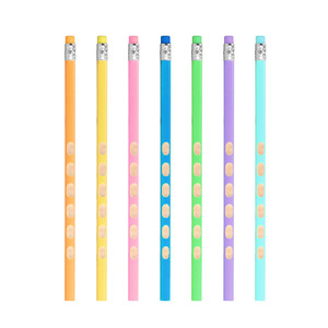 Lápices de colores Hb con cuerpo de madera para uso escolar, de oficina, para dibujo, bocetos y exámenes. Lápices estándar con tapa de goma de borrar. - Product Image 5