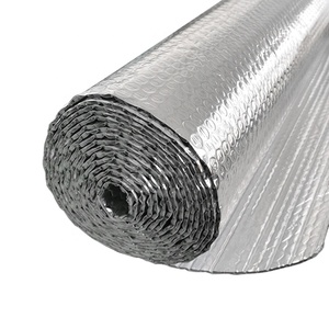 Film d'aluminium double face, film à bulles, isolation thermique, protection du toit, isolation des tuyaux de cheminée - Product Image 1