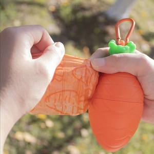 Bolsas de plástico ecológicas para caca, herramienta portátil de pala de zanahoria con recolector de bolsas de basura para recoger heces para mascotas - Product Image 3