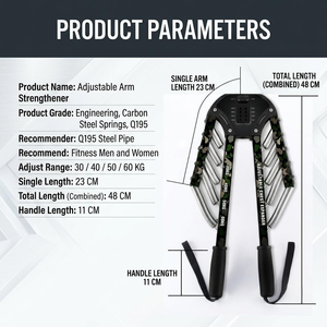 Nuevo Expansor de Pecho Ajustable 4 en 1, Barra de Ejercicios Hidráulica, Fortalecedor de Brazos, Ejercitador Muscular con Resorte, Equipo de Gimnasio y Fitness - Product Image 4
