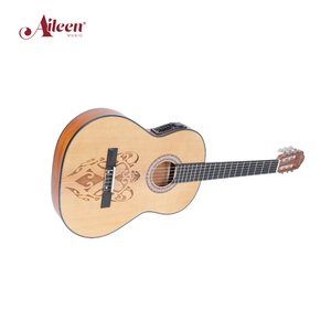 Bodi tipis gitar klasik elektrik 39 ", senar nilon gitar Cutaway EQ 7545(AC172CE) - Product Image 3